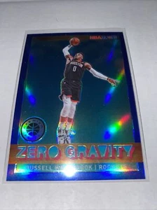 2019-20 NBA Hoops Premium Stock Russell Westbrook Zero Gravity Blue Prizm - Picture 1 of 2