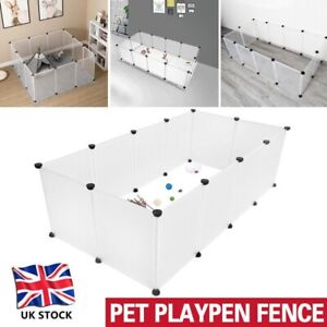 Pet Exercise Play Pen with Bottom DIY Enclosure Fence Cage Hamsters GROSSē