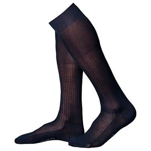 Falke No 10 Egyptian Cotton Ribbed Knee High Mens Socks - Picture 1 of 7