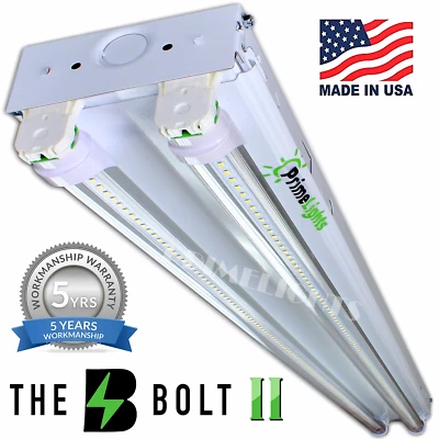 LED SHOP LIGHT 5000K Daylight 4FT Fixture Utility Ceiling Light USA MADE DAYLITE - Image 1 of 4