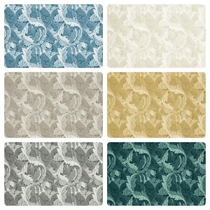 WILLIAM MORRIS ACANTHUS JACQUARD BY CLARKE AND CLARKE COTTON/POLYESTER FABRIC - Picture 1 of 11