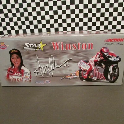 Action, NHRA,2001 'Winston" rider, Angelle, Pro stock Motorcycle, NEW! LE:1/3504 - Image 1 of 4