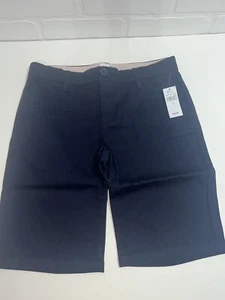 NWT! GAP Kids Uniform Bermuda Shorts with Washwell Navy Blue size 12 - Picture 1 of 8
