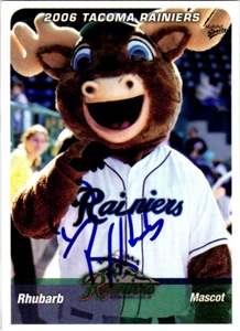 Rhubarb Signed 2006 MultiAd Tacoma Rainiers #1 Man Bear Pig MANBEARPIG - Picture 1 of 4