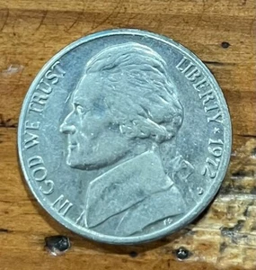 1972 D Jefferson Nickel - Picture 1 of 2