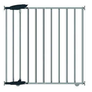 4iQ Treppengitter für Kinder ELIA 68x4x74 cm Treppenschutzgitter Silber - Bild 1 von 8