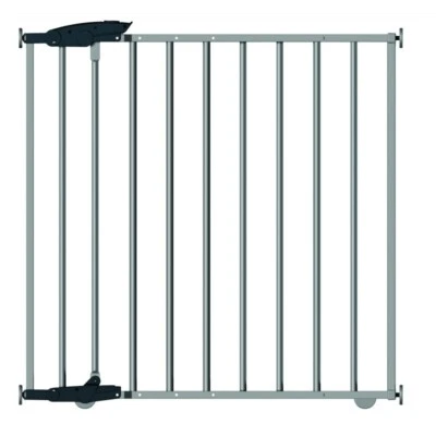 4iQ Treppengitter für Kinder ELIA 68x4x74 cm Treppenschutzgitter Silber - Bild 1 von 4