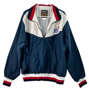 Vintage Rennoc Mens Athletic Windbreaker Jacket XL Navy "So Cal Pepsi All Stars" - Picture 1 of 12