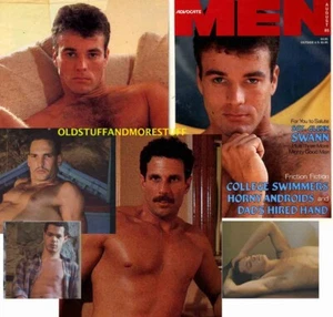ADVOCATE MEN 8-85 AUGUST 1985 HAIRY SGT GLENN SWANN! CLAY RUSSELL SHAWN MICHAELS - Picture 1 of 3