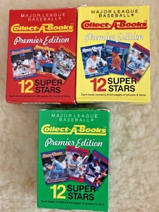 (Lot of 3) 1990 Baseball Collect a Books Series 1 Boxes 1,2, & 3 Griffey Jr