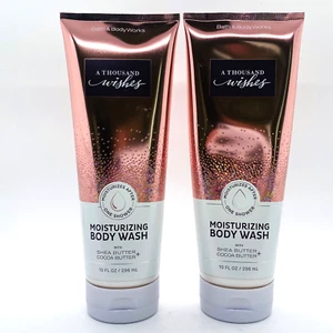 2 Bath & Body Works A Thousand Wishes Moisturizing Body Wash 10 fl.oz - Picture 1 of 3