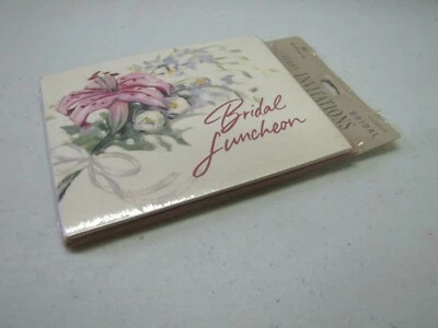 ¡Nuevo! 8 invitaciones de fiesta vintage con sello almuerzo nupcial para diseño de lirio de novia Foto 1 de 3