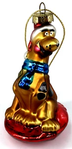 Scooby Doo Christmas Ornament Blown Glass Holiday 2.75" Hand Painted Vintage - Picture 1 of 6