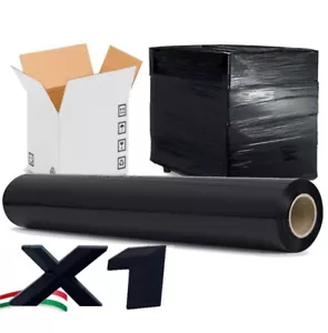 Promo 1 Rouleau 2.2 KG Film à Étendre Noir Pellicule Universel Pour Emballage - Bild 1 von 3