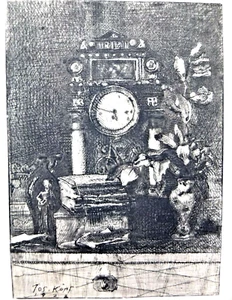 JOSEF KOPF ETCHING STILL LIFE 1928 - Picture 1 of 4