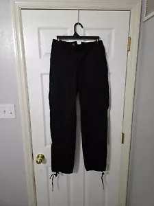 SHEIN einfarbige schwarze Cargohose mit Seitentaschen Größe: Small - Bild 1 von 3