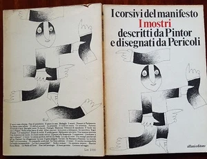 C1126-I CORSIVI DEL MANIFESTO-I MOSTRI DESCRITTI DA PINTOR-DISEGNI PERICOLI,1976 - Picture 1 of 5