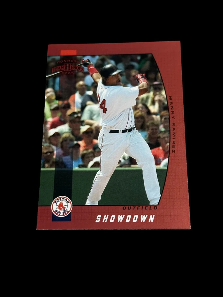 2005 Donruss Team Heroes - Manny Ramirez #63 Showdown Red - Image 1 of 2