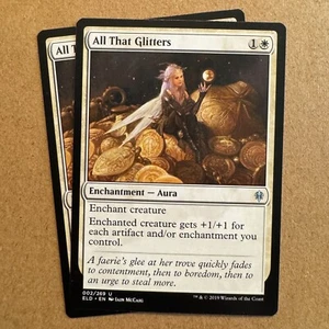 MTG ~ 2x ~ All That Glitters ~ ELD Throne of Eldraine ~ 002 ~ M/NM - Picture 1 of 6