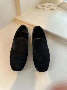 Vince schwarze Samtflats Damen Größe 6 - Bild 1 von 3