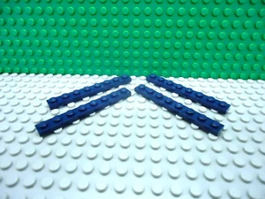 Lego 4 Dark Blue 1x8 base plate NEW - Picture 1 of 1