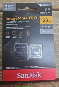 SanDisk ImageMate Pro 128GB UHS Speed Class 1 Memory Card SDSQXBZ-128G-AWCKA - Picture 1 of 2