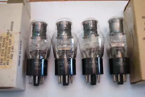 RCA JAN CRC-6G6G LOVELY TUBES, MATCHED QUAD 1960, BLACK PLATES, 'D' GETTER, VGC. - Picture 1 of 13