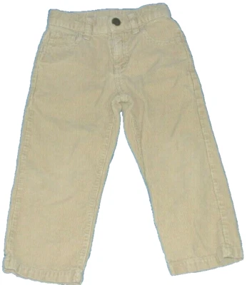 Pantalones Gymboree Empire State Express para niños tostados de pana ajuste de cintura 3 años Foto 1 de 4