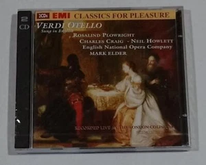 VERDI Otello  SUNG IN ENGLISH  MARK ELDER  EMI CFP 2CD  FACTORY SEALED - Picture 1 of 2