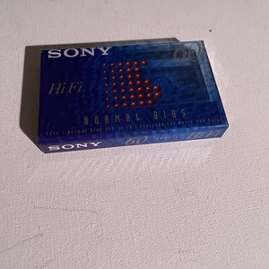 Nuevos casetes en blanco, SONY HI-FI 60 MINUTOS, sesgo normal, tipo 1 - Imagen 1 de 2