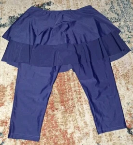 Women's Skirted Swim Capris Sun Protective Active Swimming Skirt M CL34 - Picture 1 of 3