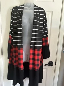 Women's Open Front Cardigan Long Sleeve  Sz L - Picture 1 of 6