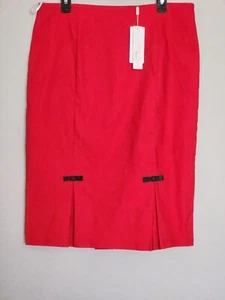 NEW WOMEN'S BELLE POJUE STRETCH SKIRT XL SIZE RED COLOR.. - Picture 1 of 5
