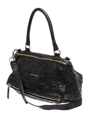Bolso Pandora mediano de cuero arrugado Pepe antiguo negro GIVENCHY Foto 1 de 4