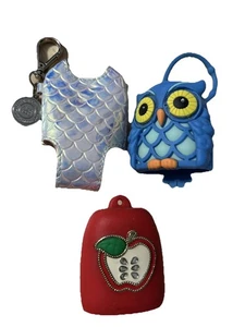 3 Bath & Body Works Iridescent Mermaid Tail Owl Apple Pocket Bac Holder C11 - Picture 1 of 5