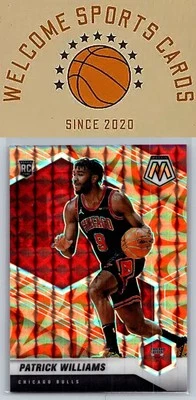 2020-21 Panini Mosaic #206 Patrick Williams Mosaic Reactive Orange - Image 1 of 2