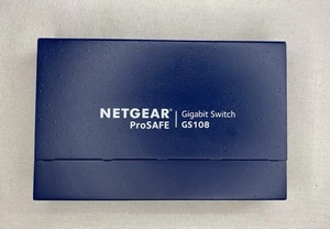 NETGEAR ProSafe 8-port Gigabit Ethernet Switch GS108 v4 Only (No A/C Adapter) - Picture 1 of 4