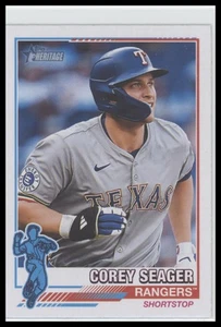 2025 Topps Heritage #76R-22 Corey Seager 1976 Redefined Holographic - Bild 1 von 2