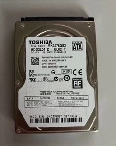 Festplatte TOSHIBA Laptop HDD MK3275GSX 320GB 2,5" - Bild 1 von 2
