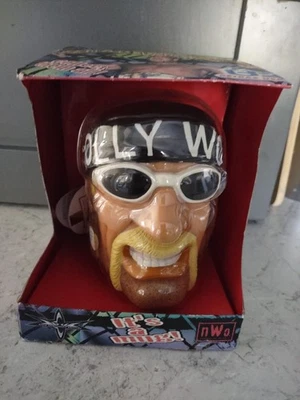 Taza de café Hollywood Hulk Hogan vintage nueva en caja 1999 WCW Foto 1 de 4