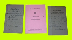 Führerscheine 1920er–30er und Luftfahrerschein Segelflug 1950–60er Jahre - Picture 1 of 4