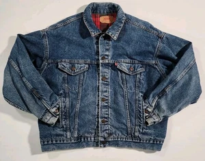 Chaqueta vaquera vintage Levis para hombre XL azul camionero forrada de franela 70417-9316 EE. UU. - Imagen 1 de 18