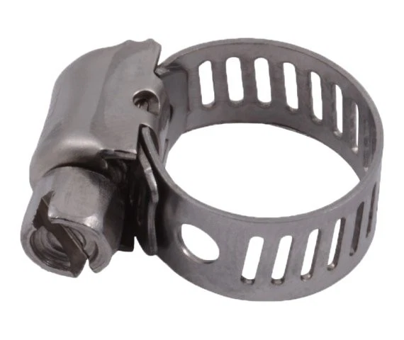 HUYETT Hose Clamp Worm Gear Mini SAE #4 All 300 Stainless Steel (25 Pieces)