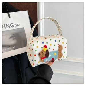 Nylon Tupfen Dackel Make-up Tasche Geschenke - Picture 1 of 12