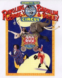 Vintage - Ringling Bros Circus RBB 200 Jahre Zirkus Umschlag King Tusk - AAFL - Bild 1 von 3