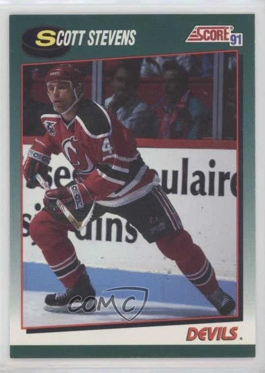 1991-92 Score Rookie and Traded Box Set Scott Stevens #45T HOF - Image 1 of 2