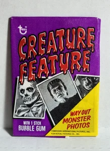 1973 Topps Creature Feature Sealed Wax Pack Gum Intact #425 I.D Bracelet Back NM - Bild 1 von 2