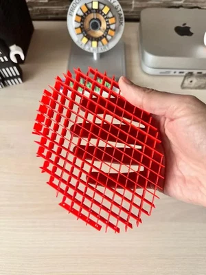 Waffle Fidget | 3D Printed Morphing Desk Toy for Stress Relief and Sensory Stimu Foto 1 de 4