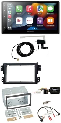 Pioneer Lenkrad USB Bluetooth DAB 2DIN Autoradio für Opel Agila B Suzuki Splash - Bild 1 von 4