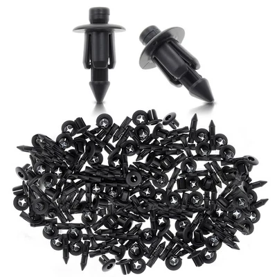 Remaches de empuje de plástico de 6 mm de diámetro de orificio clips de pasador de sujeción ATV para Honda Kawasaki Foto 1 de 4